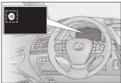LEXUS LS 350 (2017) - Indikácia na multiinformačnom displeji - 2
