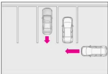 LEXUS LS 350 (2017) - Podmienky, za ktorých funkcia Parking Support Brake (vozidlá križujúce dráhu vzadu) nebude vozidlo detekovat' - 1