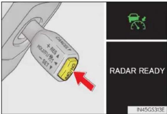 CANCEL + RES HOLDOUT - SET RED NO RADAR READY IN45GS313E