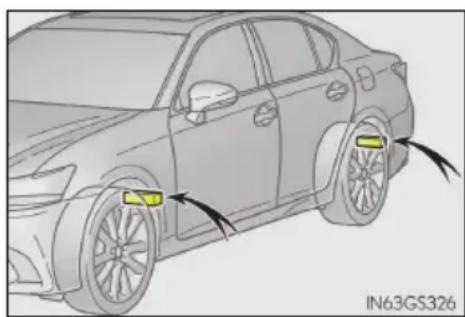 LEXUS GS 300h (2016) - Výstraha týkajúca sa rušenia elektronickými zariadeniami (vozidlá s výstražným systémom tlaku pneumatík vybavené funkciou zobrazenia tlaku hustenia pneumatík) - 1