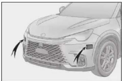 LEXUS LBX (2024) - Senzory používané Lexus Safety System + - 5