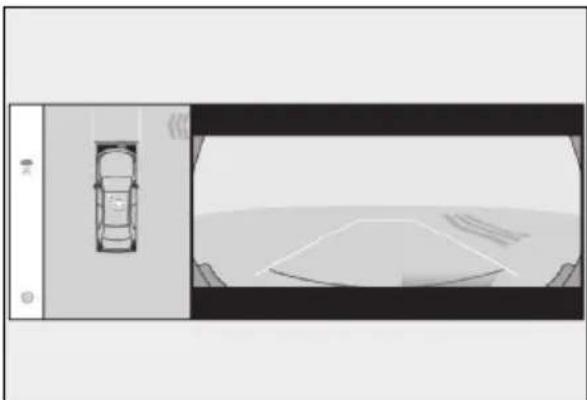 LEXUS LBX (2024) - Opustenie parkovacieho miesta použitím funkcie kolmého vý- jazdu (dopredu/dozadu) - 2