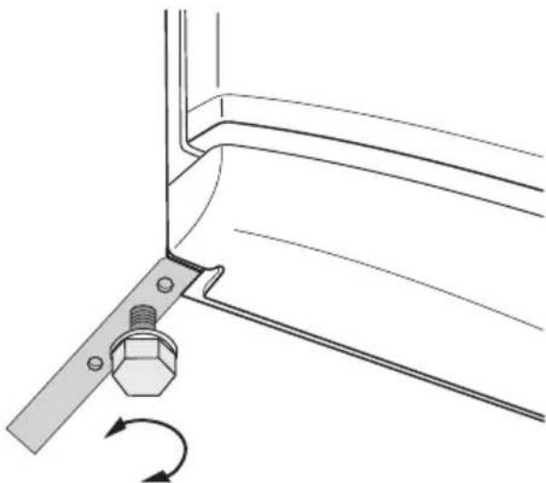 ELECTROLUX ERB 36402 W - În punga cu documentație, există două distanțiere care trebuie montate așa cum se prezintă în figură. - 2