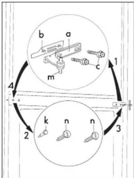 ROSENLEW RJP3351 - Omhängning av dörr - 2