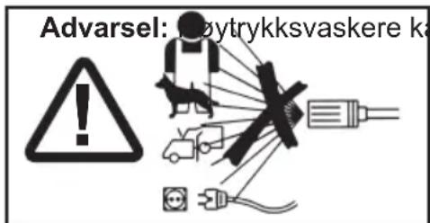 Advarsel:øytrykksvaskere ka