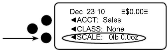 Dec 23 10 ≡$0.00 ◀ACCT: Sales ◀CLASS: None ◀SCALE: 0lb 0.0oz
