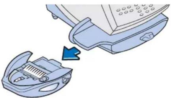 PITNEY BOWES DM225 - Removing and Cleaning the Moistener Brush - 2