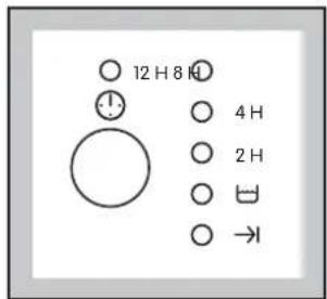 12 H 8 H 4 H 2 H →