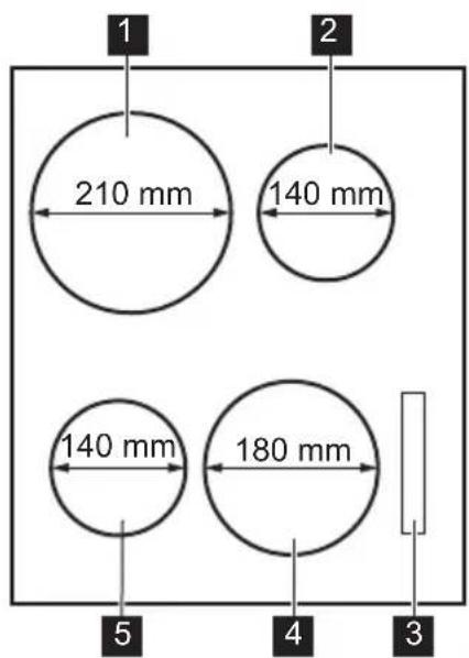 1 2 210 mm 140 mm 140 mm 180 mm 5 4 3
