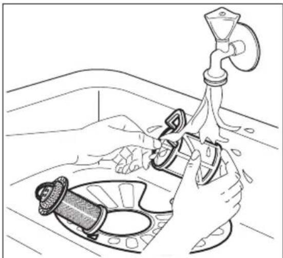 HUSQVARNA QB6370W - Cleaning the filters - 5