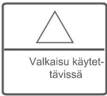 Valkaisu käytet- tävissä