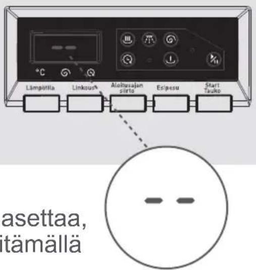 Lämpöllä Linköss Aloitusajan sirtö Estpesu Start Tauko asettaa, itämällä