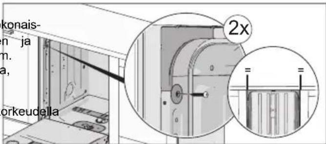 UPO D6523T - Säädä korkeus ja työnnä astianpesukone paikalleen - 4