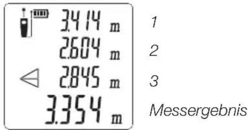 3.414 m 2.604 m 2.845 m 3.354 m 1 2 3 Messergebnis