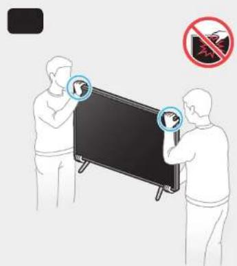 Illustration showing two people interacting with a TV screen, one holding a 'No Phone' sign and the other pointing at it.
