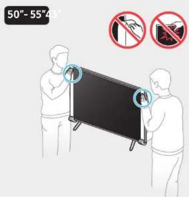 50"- 55"43"