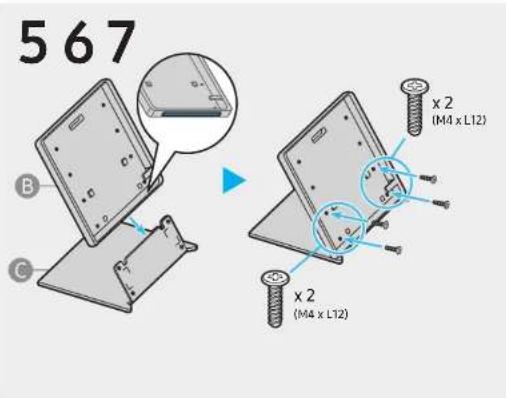567 B C x 2 (M4 x L12) x 2 (M4 x L12)