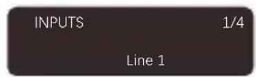 INPUTS 1/4 Line 1