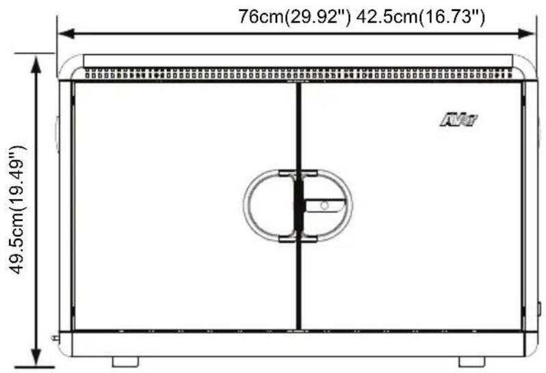76cm(29.92") 42.5cm(16.73") 49.5cm(19.49") Air