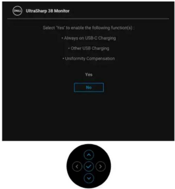DELL U3824DW - HUOMAA: Viesti voi poiketa hieman valitun tulosignaalin mukaisesti. - 2
