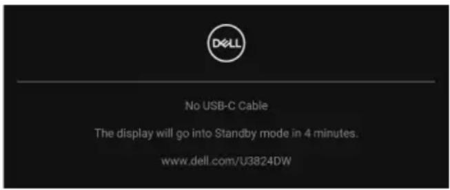 DELL U3824DW - HUOMAA: Viesti voi poiketa hieman valitun tulosignaalin mukaisesti. - 1