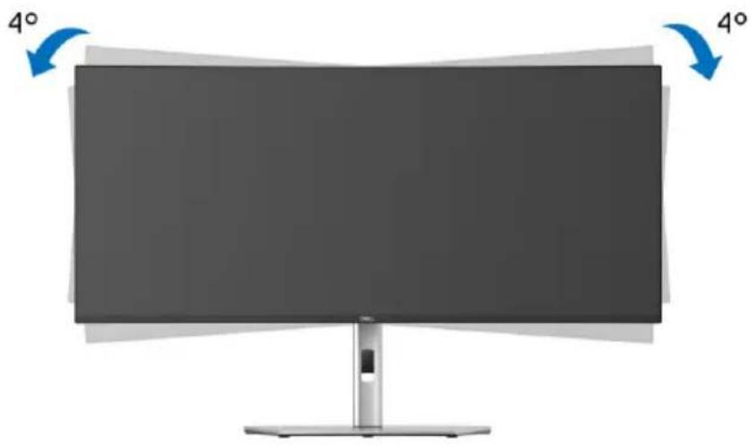 DELL U3824DW - Kaltevuuden säätö - 1