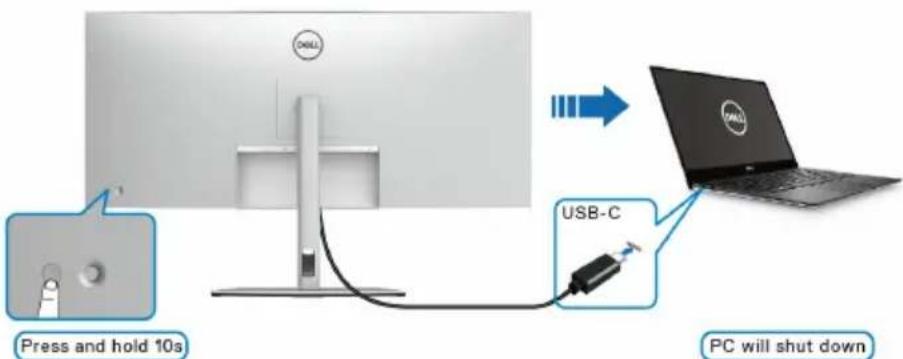 DELL U3824DW - HUOMAA: Voit ottaa käyttöön tai pois käytöstä Dell Power Button Sync - toiminnon käyttämällä OSD:tä. - 2
