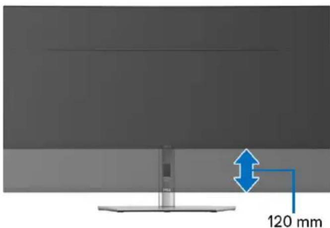 DELL U3824DW - Pidentäminen pystysuunnassa - 2