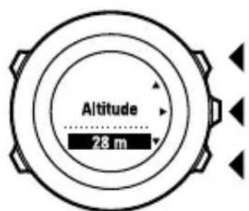 SUUNTO Ambit2 S HR - Setting altitude during exercise - 3