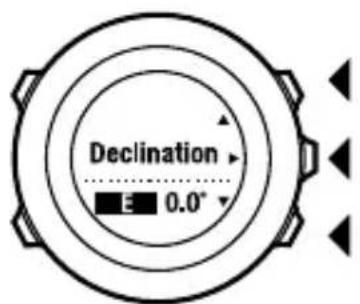 SUUNTO Ambit2 S HR - Setting declination value - 5