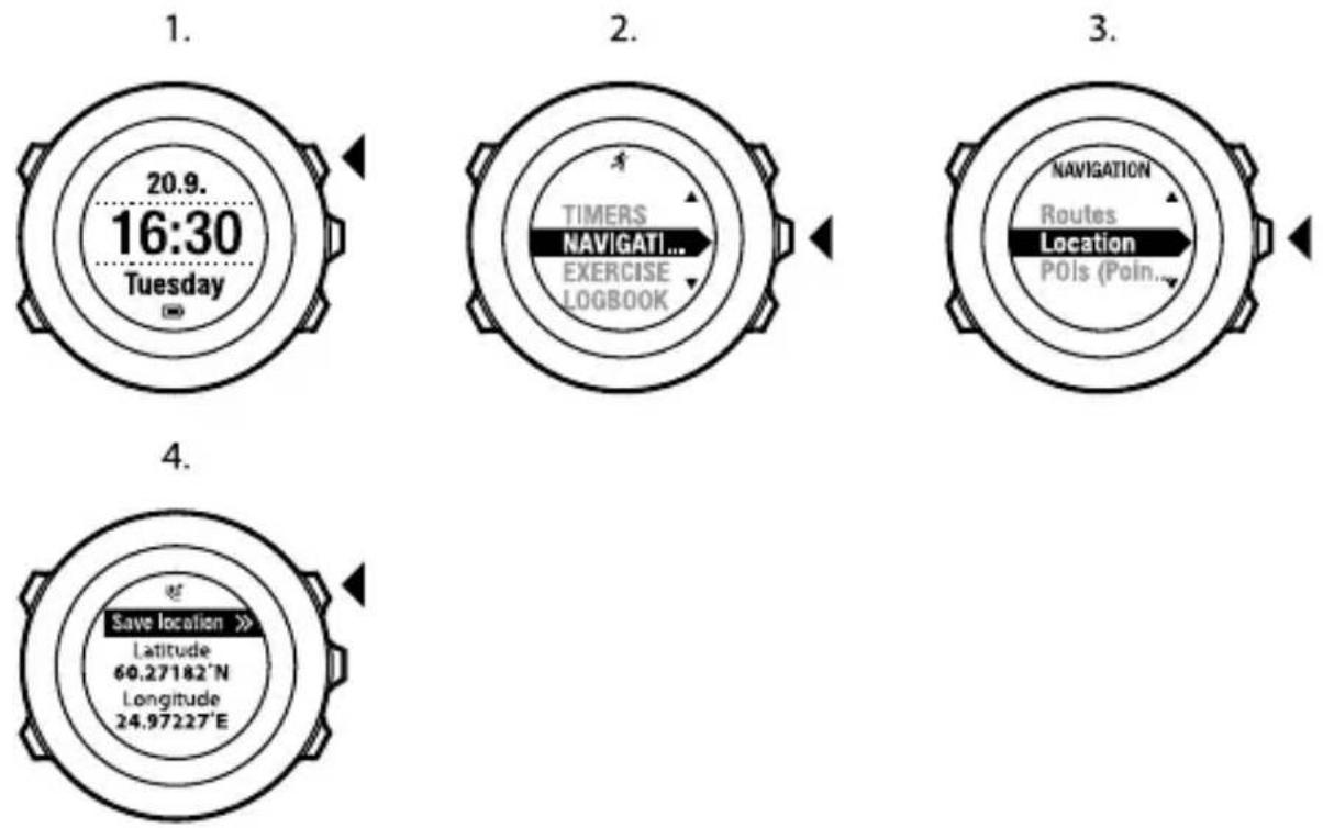 SUUNTO Ambit2 S HR - Checking your location - 1
