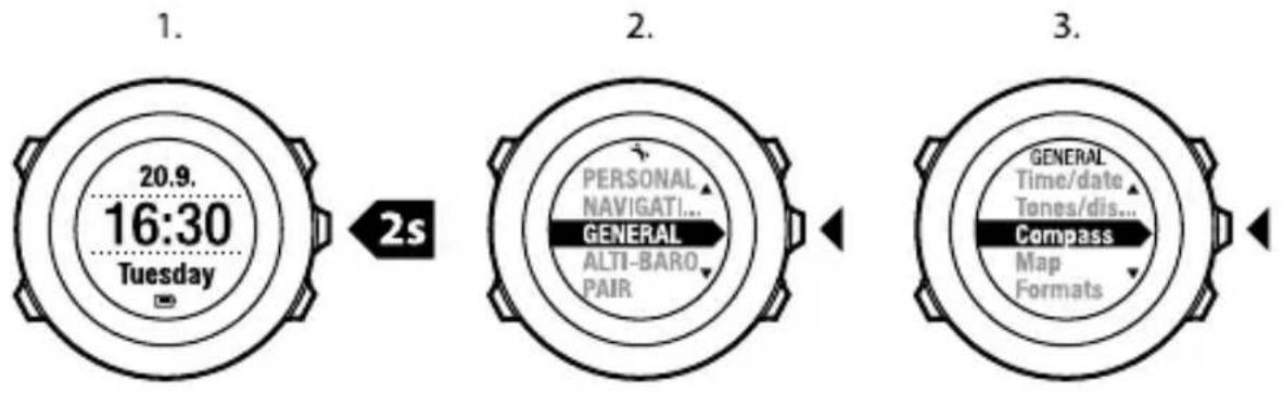 SUUNTO Ambit2 S HR - Calibrating compass - 1