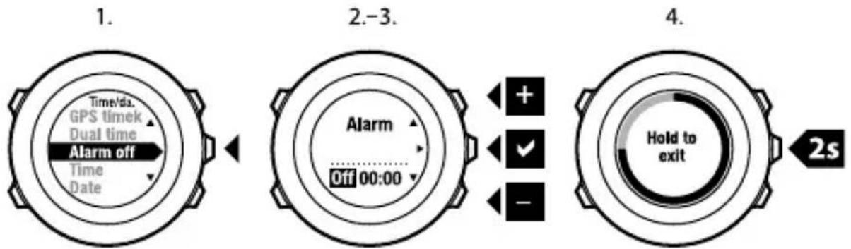 SUUNTO Ambit2 S HR - Setting alarm - 1
