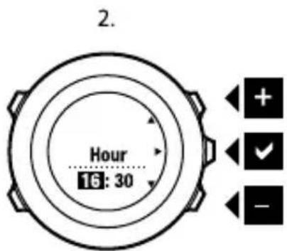 SUUNTO Ambit2 S HR - Setting time - 2