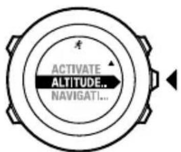 SUUNTO Ambit2 S HR - Setting altitude during exercise - 2