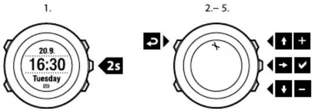 SUUNTO Ambit2 S HR - ADJUSTING SETTINGS - 1