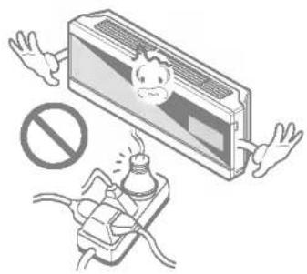 LG ASNW1863RH0 - Do not place a heater or other appliances near the power cable. - 1