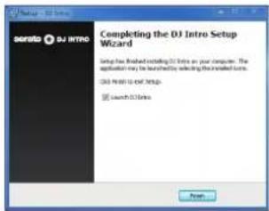 Completion the DJ Intro Setup Wizard Setup has finished installing DJ into on your computer. The application may be manually selecting the installed form. DJ Intro is not setup Launch DJ into