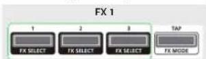 ROLAND DDJ-SB3 - To select the effect type, hold down the [SHIFT] button and press an effect button [1]–[3] of the deck that you want to operate. - 1