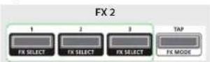 ROLAND DDJ-SB3 - To select the effect type, hold down the [SHIFT] button and press an effect button [1]–[3] of the deck that you want to operate. - 2