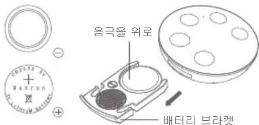 음극을 위로 배터리 브라켓