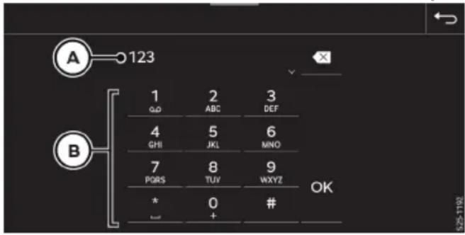 A 123 B 1 2 3 GO ABC DEF 4 5 6 GHI JKL MNO 7 8 9 PQRS TUV WXYZ OK * 0 # = + _ 525 T190