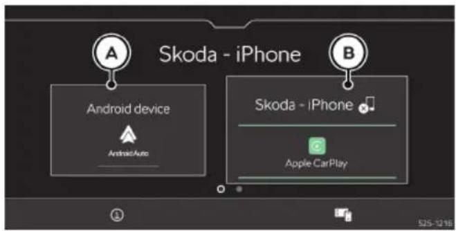 Skoda - iPhone Android device Android/Auto Skoda - iPhone Apple CarPlay