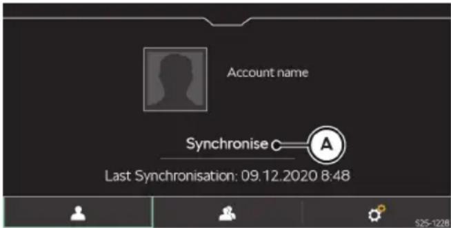 Account name Synchronise Last Synchronisation: 09.12.2020 8:48