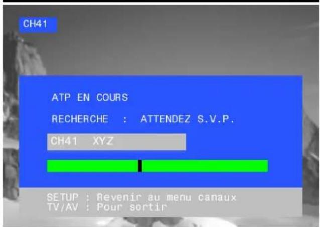 PANASONIC TX-36PF10 - MENUREGLAGE A TAPI (CONFUGIATION AUTOMATIQUE) - 5