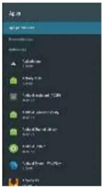 Mobile app interface screenshot showing a list of service categories with icons and names in Chinese