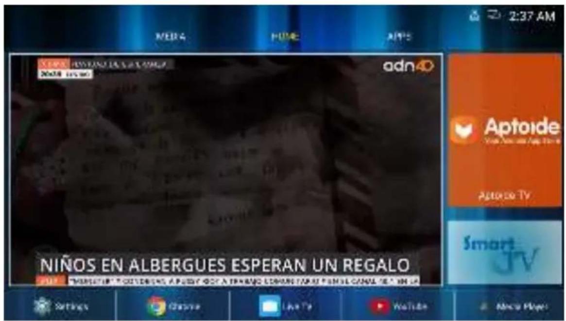MEDIA HOME APPS 2:37 AM NINOS EN ALBERGUES ESPERAN UN REGALO Aptoide TV Aptoide TV Smart TV