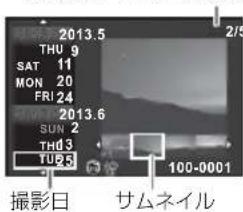 2013.5 THU 9 SAT 11 MON 20 FRI 24 2013.6 SUN 2 THD 3 TUE 3 撮影日 サムネイル 100-0001