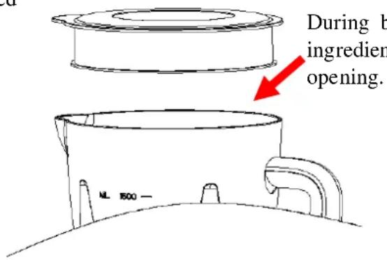 VOX TM6006 - Note: never use boiling liquids or run the appliance empty. - 3