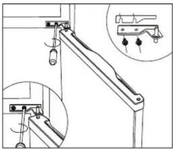 VOX KG 2710 SF - Sprememba smeri odpiranja vrat - 4